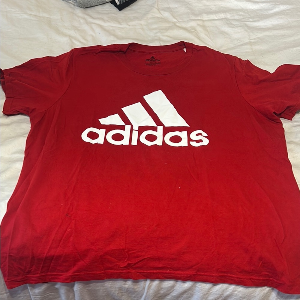 Adidas Men's Red T-Shirt